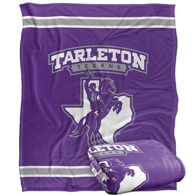Tarleton State University Bruins Blanket, 50"x60" Primary Logo Stripes, Silky Touch Super Soft Throw