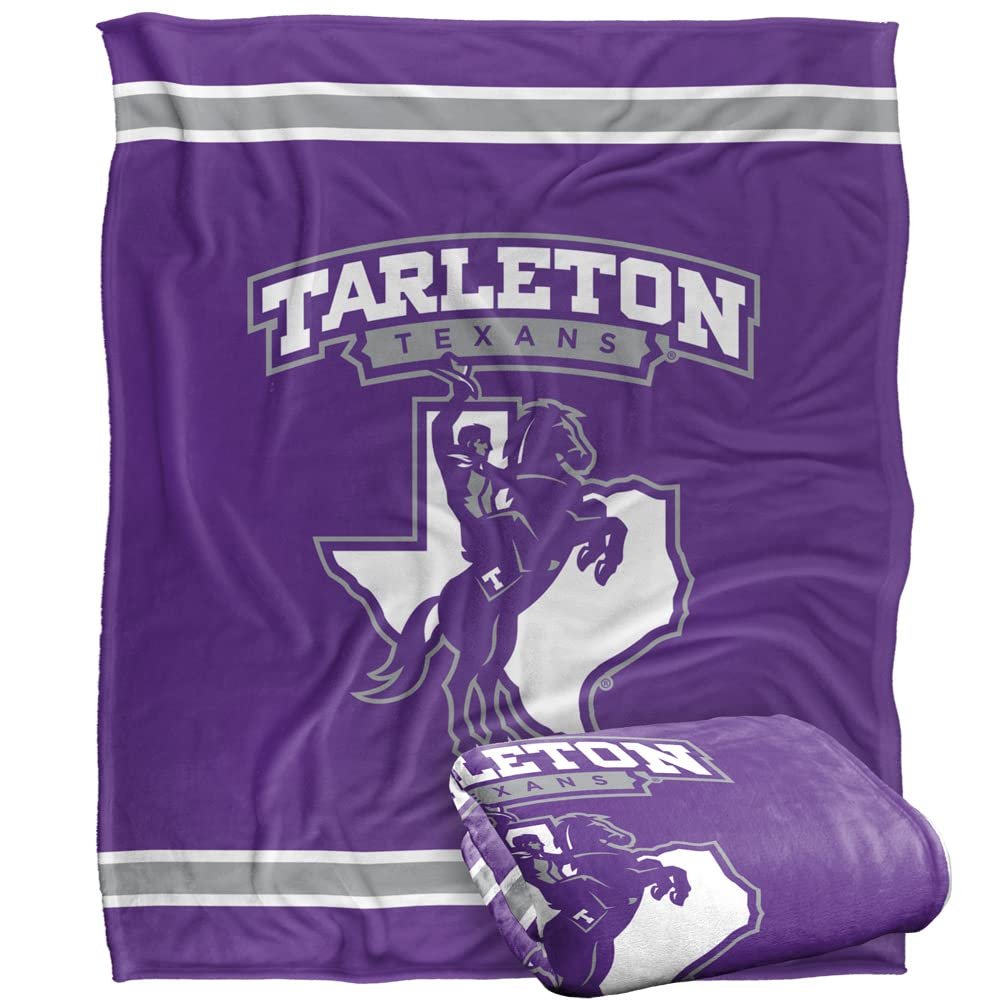 Tarleton State University Bruins Blanket, 50"x60" Primary Logo Stripes, Silky Touch Super Soft Throw