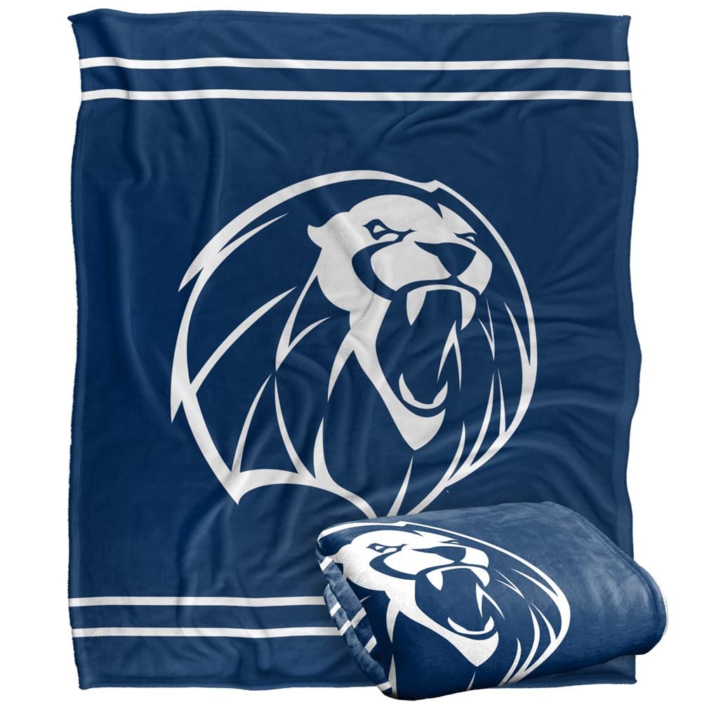 University of Arkansas - Fort Smith Lions Blanket, 50"x60" Primary Logo Stripes, Silky Touch Super Soft Throw