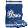 Drake University Bulldogs Blanket, 36"x58" Primary Logo Stripes, Silky Touch Super Soft Throw view 1