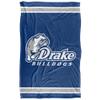 Drake University Bulldogs Blanket, 36"x58" Primary Logo Stripes, Silky Touch Super Soft Throw view 2