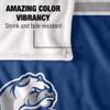 Drake University Bulldogs Blanket, 36"x58" Primary Logo Stripes, Silky Touch Super Soft Throw view 4