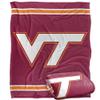 Virginia Tech Hokies Blanket, 50"x60" Primary Logo Stripes, Silky Touch Super Soft Throw view 1