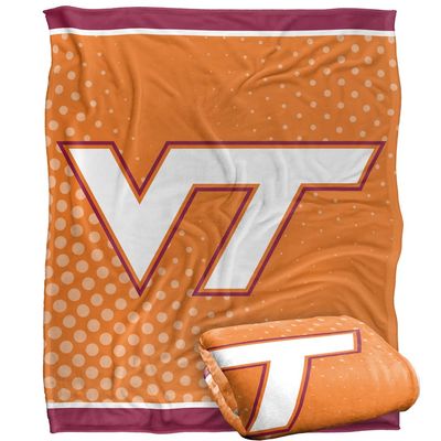 Virginia Tech Hokies Blanket, 50"x60" Logo Dots, Silky Touch Super Soft Throw