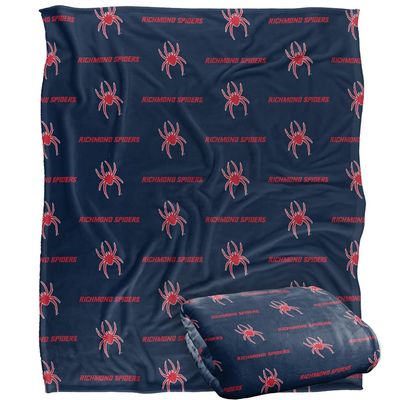 University of Richmond Spiders Blanket, 50"x60" Logo Pattern, Silky Touch Super Soft Throw
