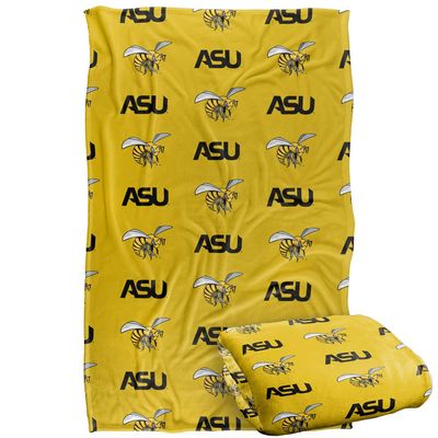 Alabama State University Hornets Blanket, 36"x58" Logo Pattern, Silky Touch Super Soft Throw