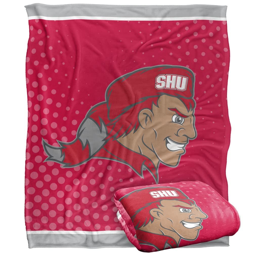 Sacred Heart University Pioneers Blanket, 50"x60" Logo Dots, Silky Touch Super Soft Throw
