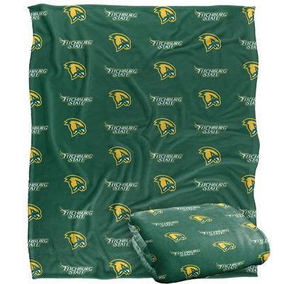 Fitchburg State University Falcons Blanket, 50"x60" Logo Pattern, Silky Touch Super Soft Throw