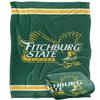 Fitchburg State University Falcons Blanket, 50"x60" Primary Logo Stripes, Silky Touch Super Soft Throw view 1