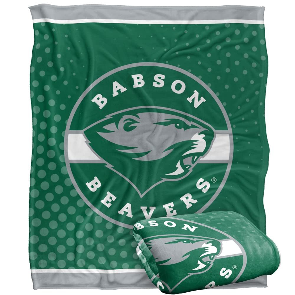 Babson College Beavers Blanket, 50"x60" Logo Dots, Silky Touch Super Soft Throw