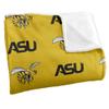 Alabama State University Hornets Blanket, 50"x60" Logo Pattern, Silky Touch Super Soft Throw view 3