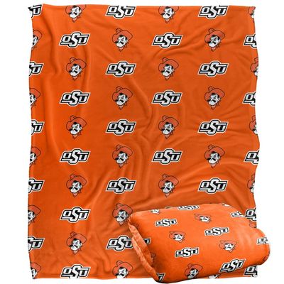 Oklahoma State University Cowboys Blanket, 50"x60" Logo Pattern, Silky Touch Super Soft Throw
