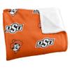 Oklahoma State University Cowboys Blanket, 50"x60" Logo Pattern, Silky Touch Super Soft Throw view 3