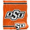 Oklahoma State University Cowboys Blanket, 50"x60" Primary Logo Stripes, Silky Touch Super Soft Throw view 1