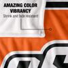 Oklahoma State University Cowboys Blanket, 50"x60" Primary Logo Stripes, Silky Touch Super Soft Throw view 4
