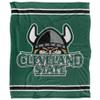 Cleveland State University Vikings Blanket, 50"x60" Primary Logo Stripes, Silky Touch Super Soft Throw view 2