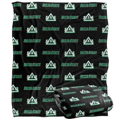 Delta State University Statesmen Blanket, 50"x60" Logo Pattern, Silky Touch Super Soft Throw