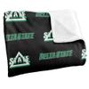 Delta State University Statesmen Blanket, 50"x60" Logo Pattern, Silky Touch Super Soft Throw view 3