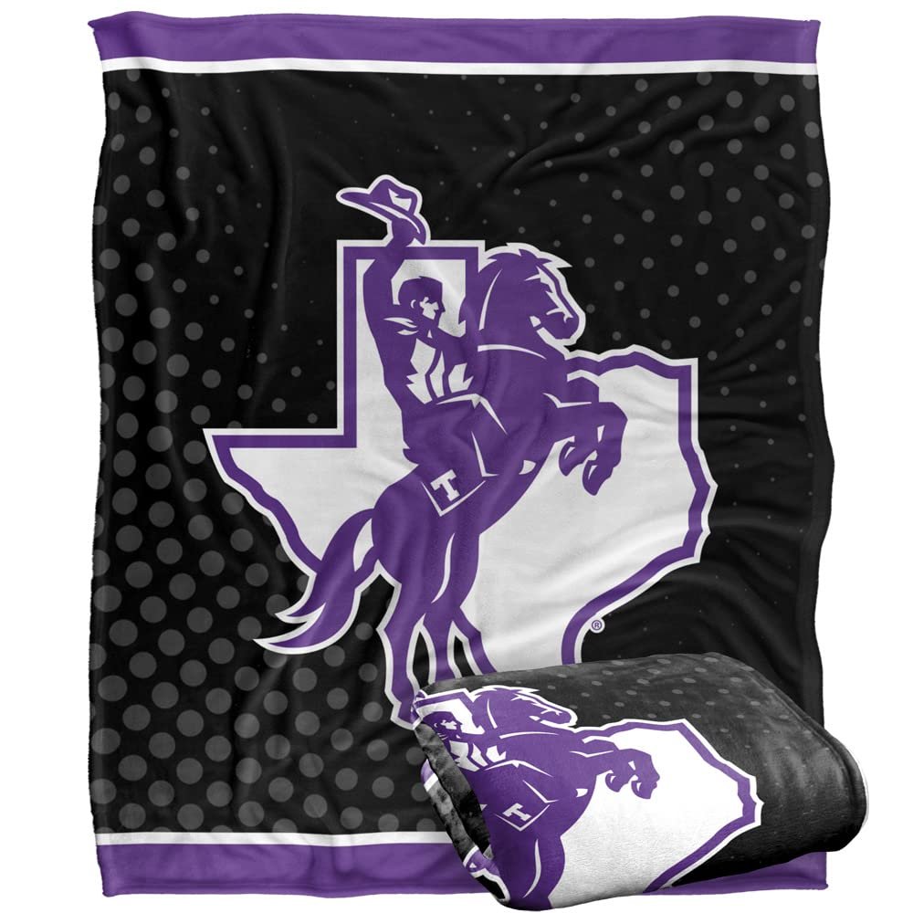 Tarleton State University Bruins Blanket, 50"x60" Logo Dots, Silky Touch Super Soft Throw