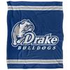Drake University Bulldogs Blanket, 50"x60" Primary Logo Stripes, Silky Touch Super Soft Throw view 2