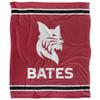 Bates College Bobcats Blanket, 50"x60" Primary Logo Stripes, Silky Touch Super Soft Throw view 2