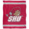 Sacred Heart University Pioneers Blanket, 50"x60" Primary Logo Stripes, Silky Touch Super Soft Throw view 2