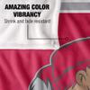 Sacred Heart University Pioneers Blanket, 50"x60" Primary Logo Stripes, Silky Touch Super Soft Throw view 4