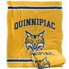 Quinnipiac University Bobcats Blanket, 50"x60" Primary Logo Stripes, Silky Touch Super Soft Throw view 1