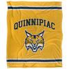 Quinnipiac University Bobcats Blanket, 50"x60" Primary Logo Stripes, Silky Touch Super Soft Throw view 2
