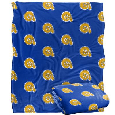 Albany State University Golden Rams Blanket, 50"x60" Logo Pattern, Silky Touch Super Soft Throw