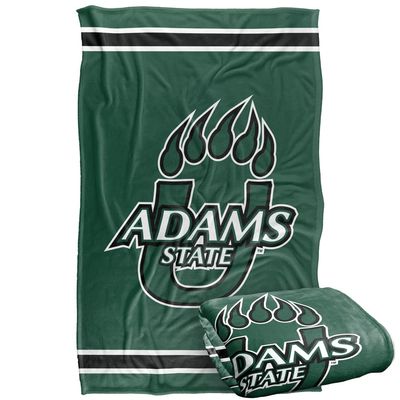 Adams State University Grizzlies Blanket, 36"x58" Primary Logo Stripes, Silky Touch Super Soft Throw