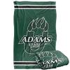 Adams State University Grizzlies Blanket, 36"x58" Primary Logo Stripes, Silky Touch Super Soft Throw view 1