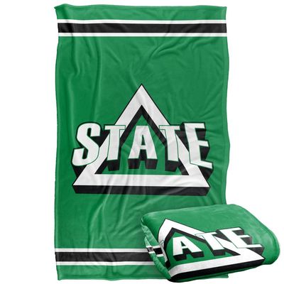 Delta State University Statesmen Blanket, 36"x58" Primary Logo Stripes, Silky Touch Super Soft Throw