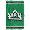 Delta State University Statesmen Blanket, 36"x58" Primary Logo Stripes, Silky Touch Super Soft Throw view 2