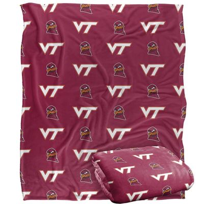 Virginia Tech Hokies Blanket, 50"x60" Logo Pattern, Silky Touch Super Soft Throw