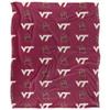 Virginia Tech Hokies Blanket, 50"x60" Logo Pattern, Silky Touch Super Soft Throw view 2