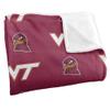 Virginia Tech Hokies Blanket, 50"x60" Logo Pattern, Silky Touch Super Soft Throw view 3