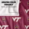 Virginia Tech Hokies Blanket, 50"x60" Logo Pattern, Silky Touch Super Soft Throw view 4