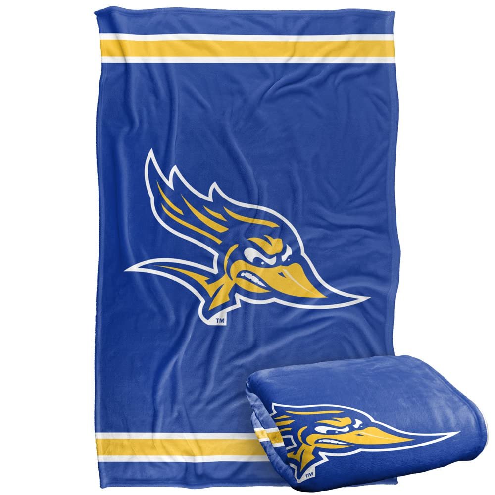 California State University, Bakersfield Roadrunners Blanket, 36"x58" Primary Logo Stripes, Silky Touch Super Soft Throw