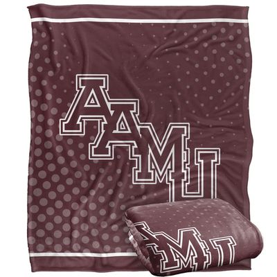 Alabama A&M University Bulldogs Blanket, 50"x60" Logo Dots, Silky Touch Super Soft Throw