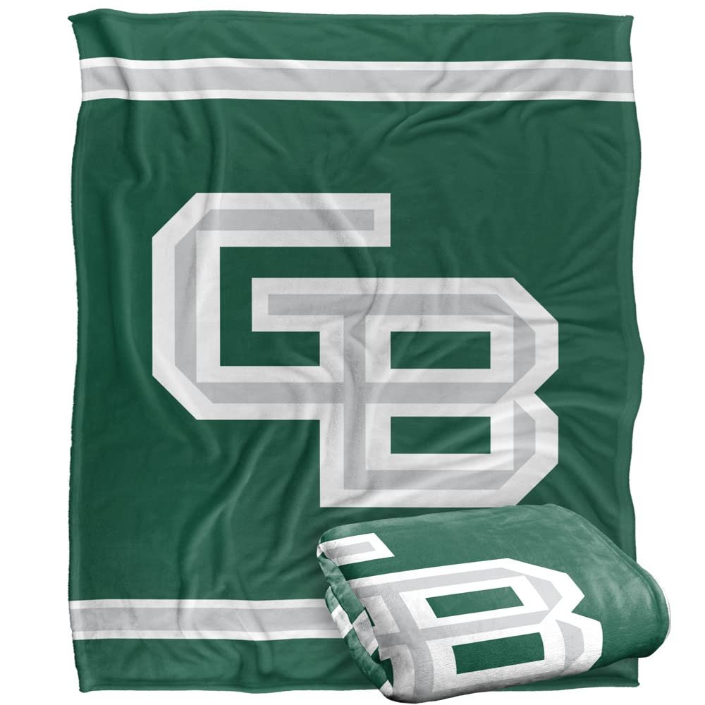 University of Wisconsin-Green Bay Phoenix Blanket, 50"x60" Primary Logo Stripes, Silky Touch Super Soft Throw