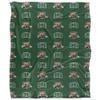 Ohio University Bobcats Blanket, 50"x60" Logo Pattern, Silky Touch Super Soft Throw view 2