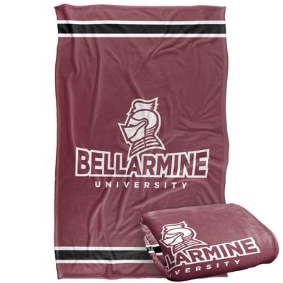 Bellarmine University Knights Blanket, 36"x58" Primary Logo Stripes, Silky Touch Super Soft Throw
