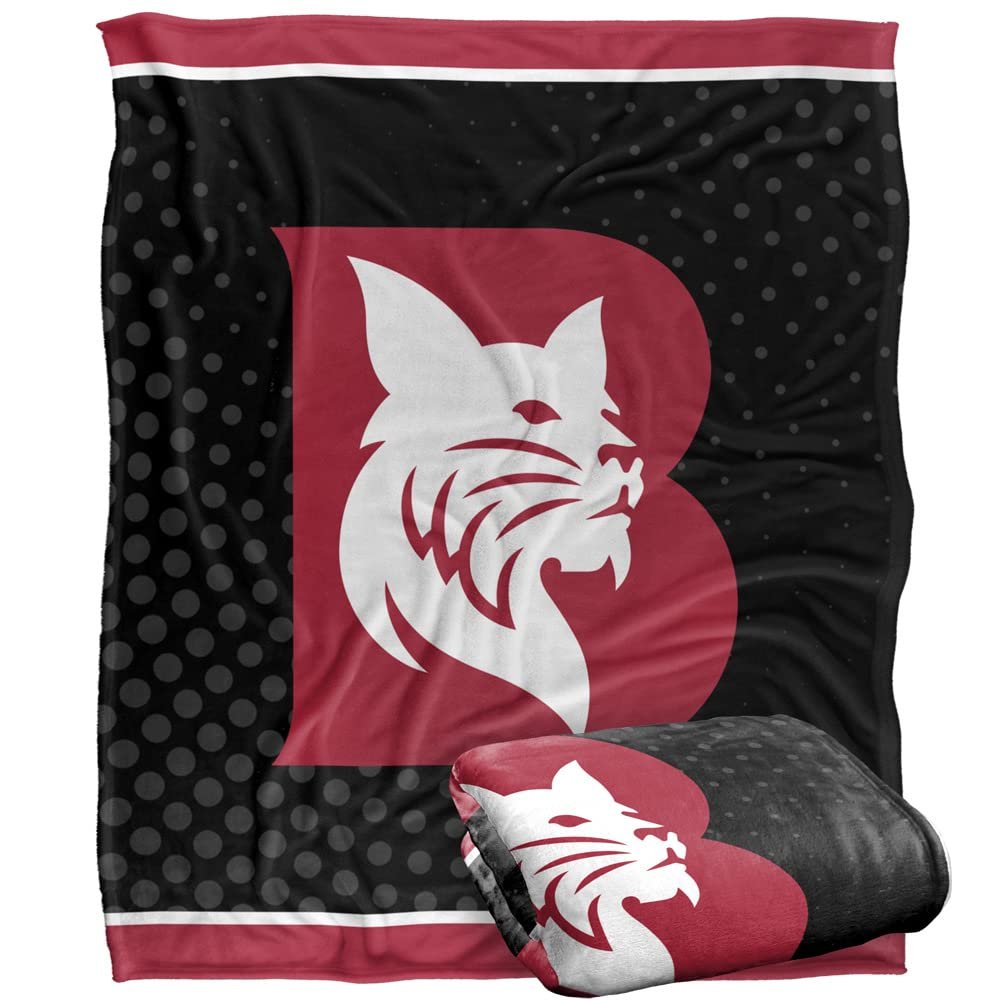Bates College Bobcats Blanket, 50"x60" Logo Dots, Silky Touch Super Soft Throw