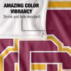 Bethune-Cookman University Wildcats Blanket, 36"x58" Primary Logo Stripes, Silky Touch Super Soft Throw view 4