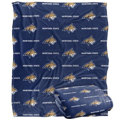 Montana State University Bobcats Blanket, 50"x60" Logo Pattern, Silky Touch Super Soft Throw