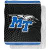 Middle Tennessee State University Blanket, 50"x60" Logo Dots Silky Touch Sherpa Back Super Soft Throw Blanket view 1