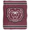 Missouri State University Blanket, 50"x60" Primary Logo Stripes Silky Touch Sherpa Back Super Soft Throw Blanket view 2