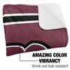 Missouri State University Blanket, 50"x60" Primary Logo Stripes Silky Touch Sherpa Back Super Soft Throw Blanket view 3