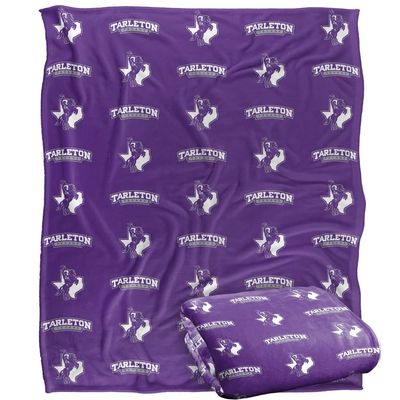 Tarleton State University Bruins Blanket, 50"x60" Logo Pattern, Silky Touch Super Soft Throw